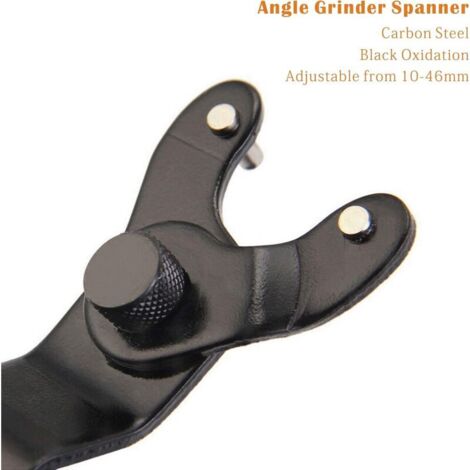 Clé à Fourche Pour Meuleuse D'Angle - 4 Griffes Antidérapantes, Acier, Pour Changer Les Disques Abrasifs - 3