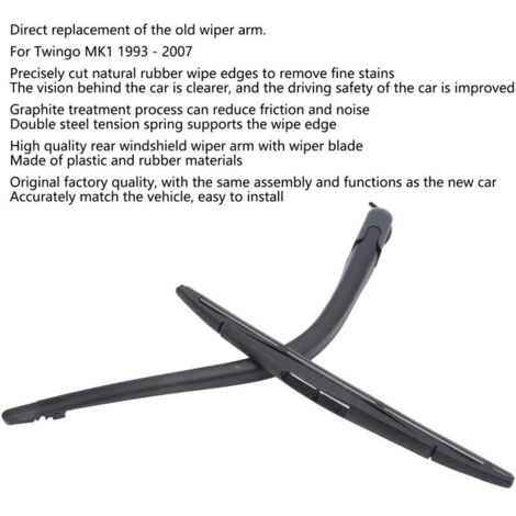 Kit Bras + Balai Essuie-glace Arrière Pour Peugeot 307 SW Break (2001-2007) - Réf. 6429T8 - Neuf