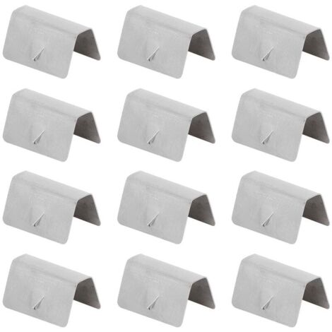 12 pièces voiture vent pluie déflecteur canal acier inoxydable fixation Clips de retenue adaptés pour HEKO G3 (1/5)