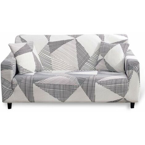 Housse Canape Extensible, 2 Places avec Accoudoirs Housse de Canapé, Housse Protection pour Canapé Antidérapante avec 1 Housses de Coussin (1/5)