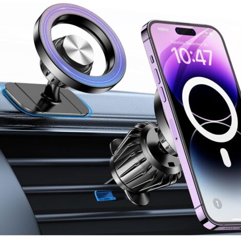 Support Telephone Voiture Porte Téléphone Voiture Aimanté Telephone Voiture Accessoire Voiture (1/5)