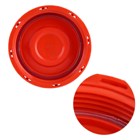 Couvercle de réservoir IBC, IBC fourre-tout Couvercle Capuchon pour réservoir d'eau liquide, plastique rouge 163mm (1/5)