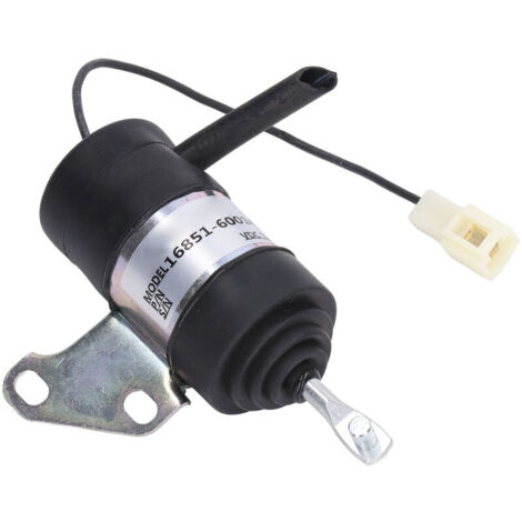 Solénoïde D'arrêt de Carburant 16851-60014 Remplacement du Solénoïde D'arrêt de Carburant pour Kubota BX2230D RTV900R RTV900T B7410D BX1500D BX1800D (1/5)