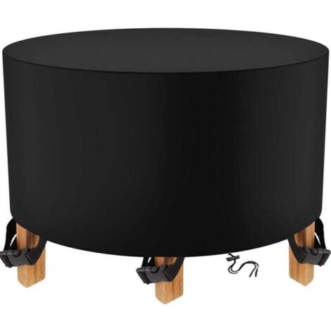 Housse pour Table de Jardin 200 x 94cm, Housse de Protection Bâche Imperméable pour Meubles Jardin et Hivernage Mobilier Salon de Jardin (200 x 94cm, Ronde)-- (1/5)