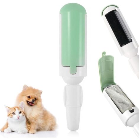 Brosse Anti Poils Animaux Chat Chien, Rouleau Poils Animaux, Brosse Ramasse Enlève Poils Réutilisable pour Poils d'animaux (1/5)