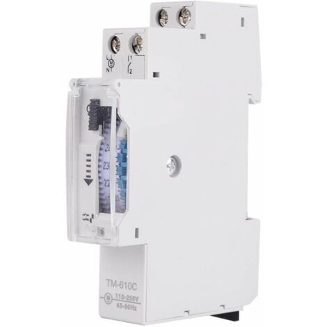 Interrupteur Horaire de Rail Interrupteur de Commande de Synchronisation de Rail DIN Intelligent Relais de Minuterie TM610C 220V pour Réverbère (1/5)