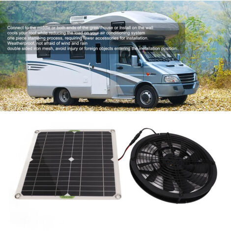 Ventilateur Solaire Pour Voiture – Rafraîchissement Auto Sans Batterie – Fixation Par Ventouses – Matériau ABS – Pour Vitre De Voiture, Camion, SUV