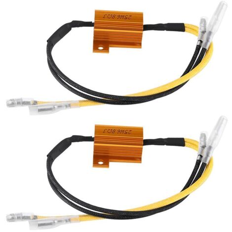 25 W 6,8 ΩJ Moto LED Résistance LED Clignotant Décodeur Décodeur En Aluminium Cas Résistance Lumière Charge Résistance Erreur Fixe Flash Contrôleur (1/5)