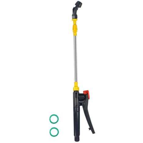 Lance et Buse de Pulvérisation Téléscopique en Acier Inoxydable 45-80cm pour Pulvérisateurs, Accessoires pour Jardinage, Agriculture, Nettoyage, Buse incurvée simple