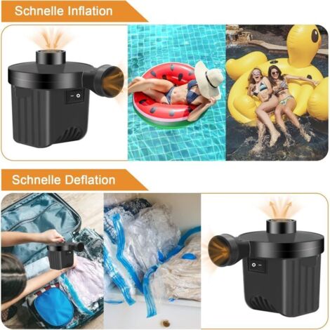 Pompe à Air Électrique Gonfleur Dégonfleur, Gonfleur 240V/50W,avec 3 Pompe à Air Électrique Gonfleur Dégonfleur, Gonfleur 240V/50W,avec 3