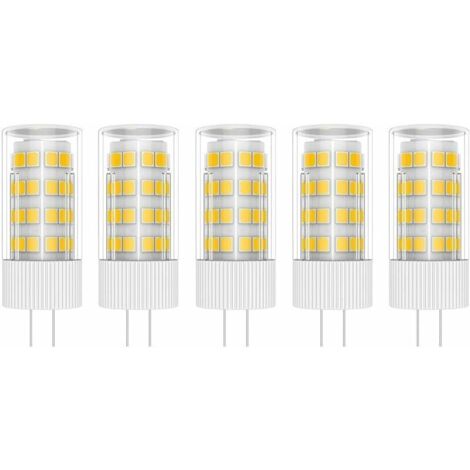 5X G4 Lampe LED 5W Ampoule Lampe 51 SMD 2835LEDs Blanc Chaud 3000K Ampoule LED Équivalent à lampe halogène 50W AC/DC 220V (1/5)