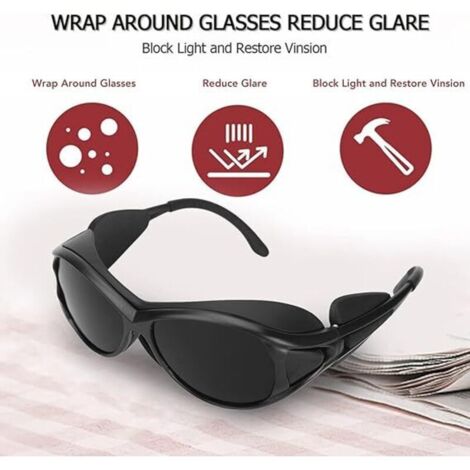 Rainbow safety Lunettes de Protection IPL Accessoire Epilation Lumière Pulsée (190-1800nm Filtre F4) IPL4-R