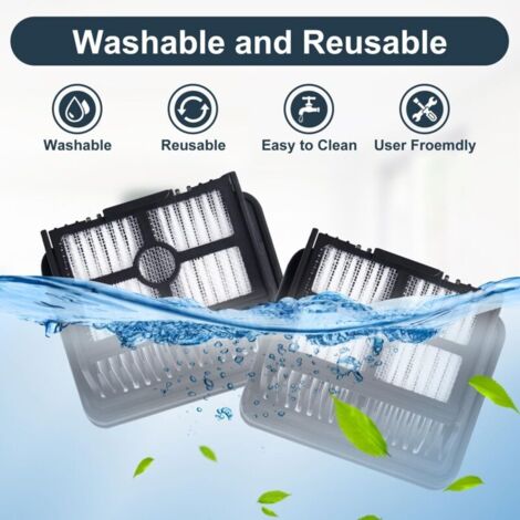 Kit Complet Pièces De Rechange Pour Dreame H12 Pro / H12 Dual : 2 Brosses Rotatives + 2 Filtres HEPA + 1 Brosse De Nettoyage