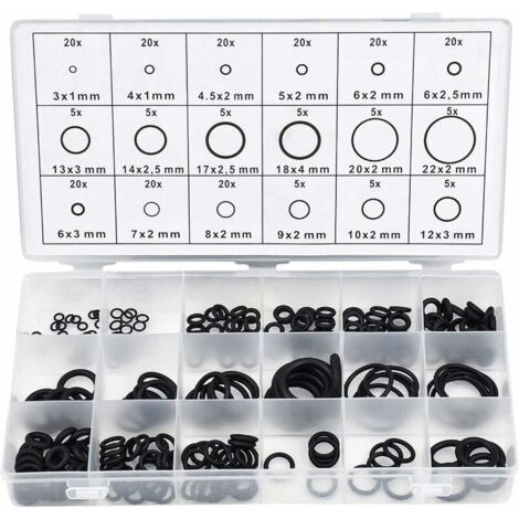 Kit de 279 pièces, 18 tailles, ensemble d'assortiment de joints