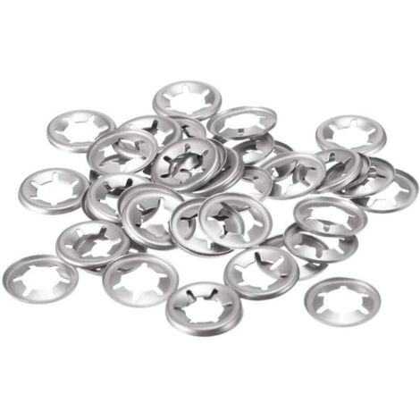 Rondelle de Blocage M8 Rondelle de Verrouillage 7.4mm I.D. 15mm O.D. Interne Dent Pousser Vitesse Clips 304 Inox Acier 40pcs