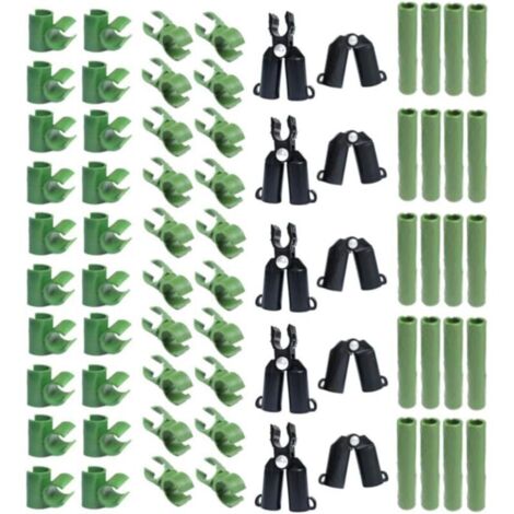 Lot de 70 connecteurs réglables en Plastique pour Treillis de Plantes - 11 mm (1/5)
