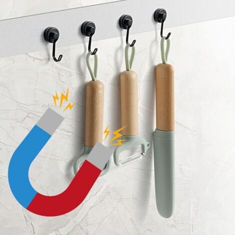 Organiseur - rangement,Coffre-fort magnétique noir créatif pour clés de voiture,support GNE