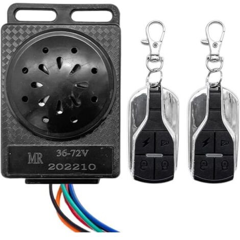 Alarme antivol vélo, alarme moto, système d'alarme antivol sécurité moto - antivol scooter électrique, protection antivol tricycle, moto électrique (1/5)