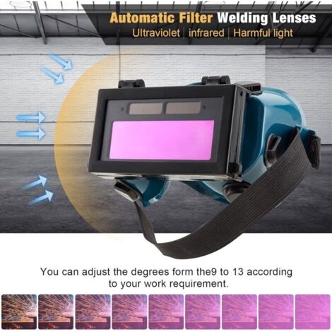 Lunettes De Soudage Solaires Auto-Obscurcissantes – Protection UV/IR Anti-Reflet – Réglables Pour ARC, TIG, MIG
