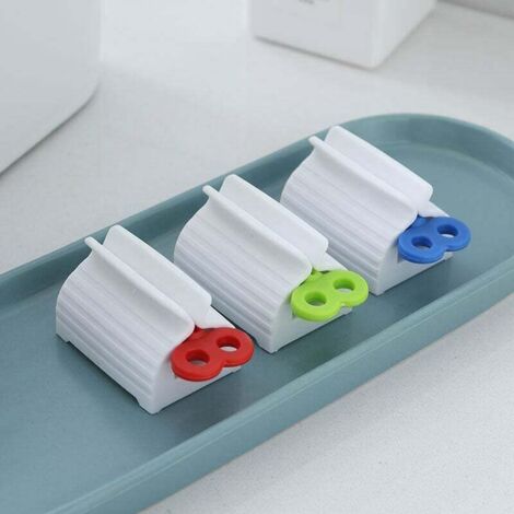2 Pièces Squeezer Tube Dentifrice Rotatif Acier Inoxydable - Distributeur Porte Tube Salle De Bain