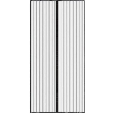 Moustiquaire Porte Fenetre Aimantée Magnetique, Rideaux Anti Mouches pour Porte, Rideaux Toile Insect Ecran,Moustiquaire Baie Vitree Coulissante,Magnétique Moustique Sans Perçage(90x210cm,noir) (1/5)