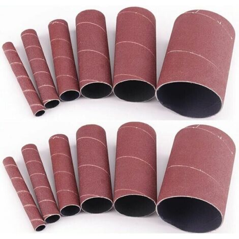 Lot de 12 manchons de ponçage pour ponceuse oscillante 11,4 cm (1/5)