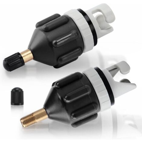 Kit d'adaptation pour kayak 2 pièces, valve d'adaptation Sup, convertisseur de pompe de gonflage pour canoës, stand-up paddleboards (1/5)