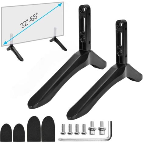 Meuble TV Sur Pied Pieds TV Pour T l viseur De 32 65 Pouces Support meuble-tv-sur-pied-pieds-tv-pour-t-l-viseur-de-32-65-pouces-support