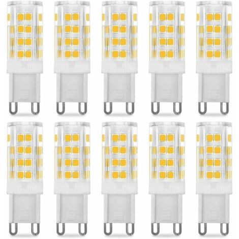 Lot de 10 G9 LED Lampe Ampoules, Blanc Chaud 3000K 5W G9 LED Ampoule Lumiere équivalent aux ampoules halogènes de 40 W 420 lumens not dimmable