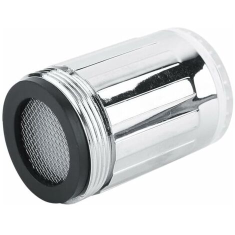 3 Lumiere LED Couleur Faucet, Pomme de Douche avec Capteur de Température et Changement de Couleur, Filtre à Eau de Robinet avec Adaptateur de Filetage Interne pour Cuisine et Salle Bains éviers-Fei Y (1/5)