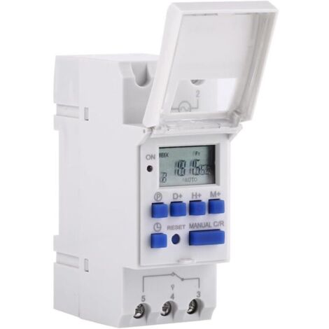 LCD Minuterie Programmateur horaire électrique hebdomadaire Numérique Timer Interrupteur 15A(220V) (1/5)