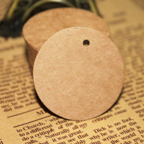 Lot de 100 étiquettes cadeaux en papier kraft creux en forme de cœur - Granmagazz marron - Étiquettes vierges avec ficelle - Étiquettes d'emballage cadeau personnalisées pour mariage, fête prénatale