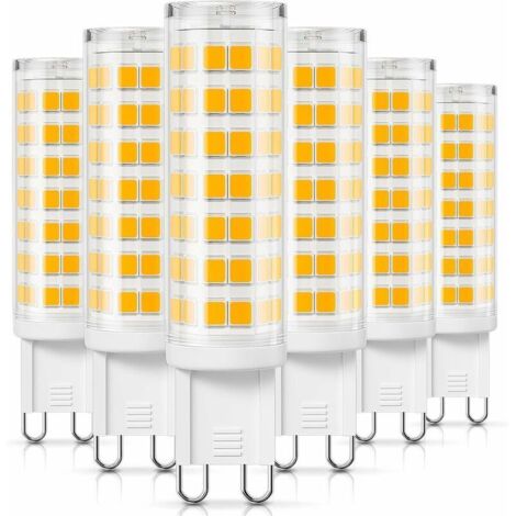 Lot De 5 Ampoules Led G9, 6 W 550 Lm Blanc Neutre 4000K, Remplacement Pour Ampoules Halogènes 50 W 60 W, Angle De Faisceau Sans Scintillement À 360°, Non Dimmable Ac 220-240 V (1/5)