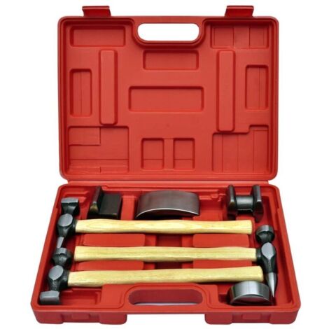 Kit de marteaux de carrosserie de voiture et de bosses 7 pcs (1/3)