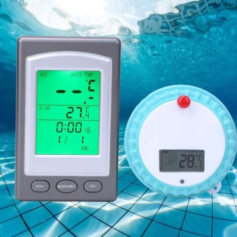 Thermomètre Piscine Connecté Sans Fil, Étanche IP68, Portée 50m  80 Sans Obstacle Capteur De Temperature Deau Flottant Avec Ecran Lcd Numerique 89803750
