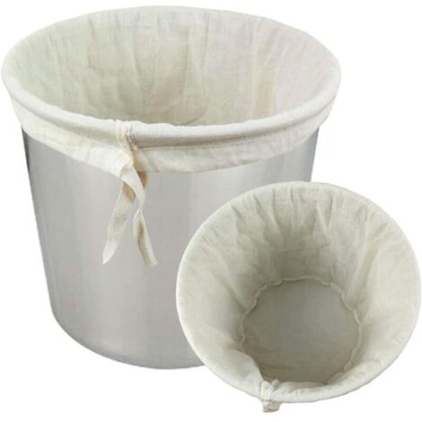 Filtre Œnologique Conique En Toile De Coton Lavable 10 L – Sac Filtrant Réutilisable Pour Vin & Bière