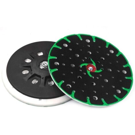 Patin de ponçage 150 mm, filetage de raccordement M8 - 49 trous avec vis avec fonction dépoussiérage, compatible avec ponceuse excentrique Festool Rotex RO, ETS 150, ETS EC 150 (1/5)