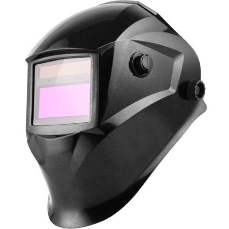 Casque de Soudure Automatique, Masque Soudure, Grand Champ de Vision: 96 x 48mm, Gamme Réglable d'ombre DIN 9-13, avec 2 Capteurs et 5 Lentilles, pour TIG/MIG/Arc (1/5)