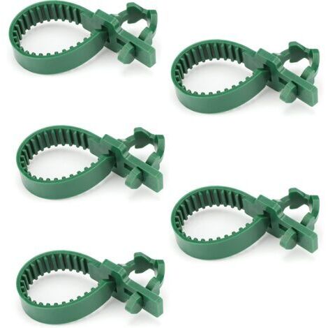 5 Pièces Attaches pour Tuteu Arbres 24CM, Attache Branches Arbre Vert, Liens pour Attacher Les Arbres, Tuteur et Attache pour Arbre, pour Le Soutien des Arbres, Plantes (1/5)