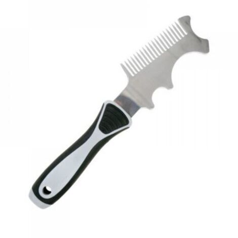 Spatule en acier inoxydable, outil de nettoyage multifonctionnel pour nettoyer les brosses et les brosses à rouleaux (1/5)