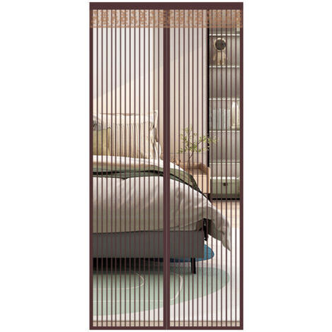Moustiquaire Porte Fenêtre Magnétique 120x220cm Rideau Porte Anti Mouche Insecte Moustiquaire Aimantée Bande Adhésive Fermeture Automatique Maille Très Fine Installation Facile sans Perçage (1/5)