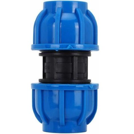 4Pcs PE Connecteur Droit En Plastique 25mm à 25mm Adaptateur De Tuyau D'eau Raccord Droit Raccord De Tuyau D'Eau Tube Raccords (1/5)