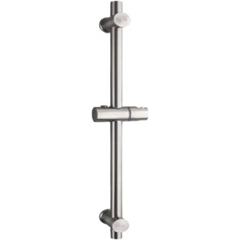 Memkey – Barre de douche en acier inoxydable 304 – Hauteur réglable 660 mm – Rotation 360° – Finition brossée résistante à la corrosion