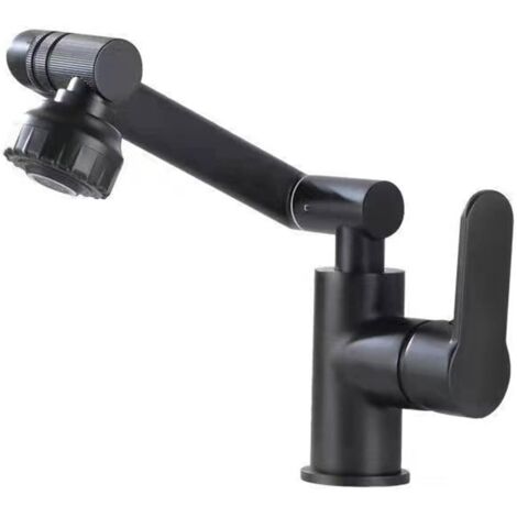 Aérateur de Robinet Rotatif à 360°, Robinet d'Extension Multifonctionnel, Pivotant Mousseur Prolongateur Robinet, 2 Modes d'évacuation de l'eau, Aérateurs Universels pour Cuisine Salle de Bain (1/5)