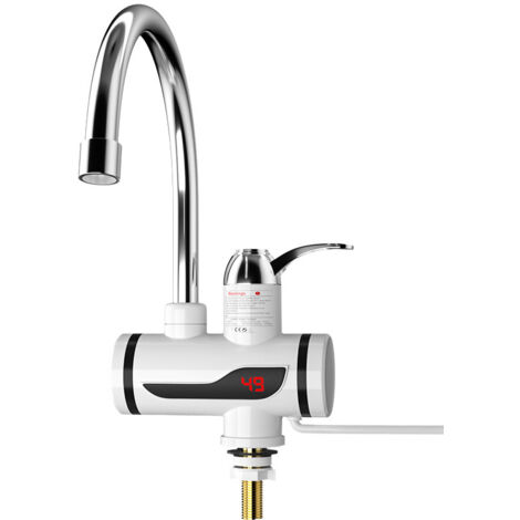 Memkey – Chauffe-eau instantané 3000W – Tension 220V – Robinet eau chaude et froide – Conception anti-fuite – Pour espaces confinés