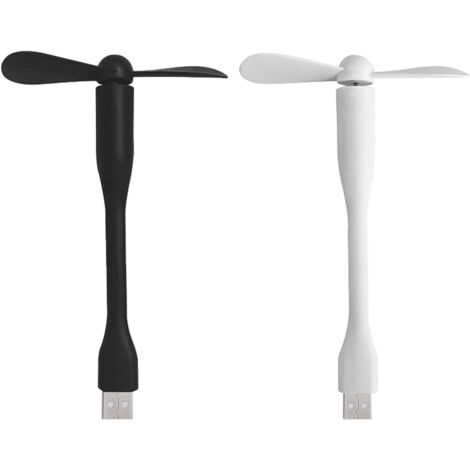 Ventilateurs USB,Petit ventilateur,USB petit ventilateur, 2 pcs Ventilateur USB Portable,Ventilateur USB Réglable à 360°, Silencieux Ventilateur,USB Ventilateur Portable Rechargeable de Poche (1/5)
