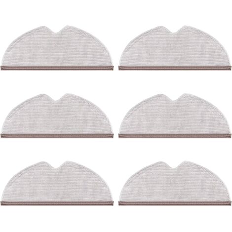 Lot de 6 chiffons de nettoyage pour aspirateur Xiaomi Roborock S5 S50 S51 S55 S6 S6 MAXV S5 MAX Q7 Q7+/Q7 MAX+ E4 /E5 S6 Pure (1/5)