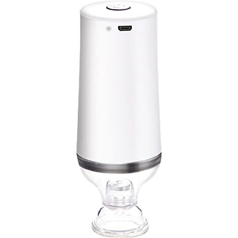 Pompe à air électrique rechargeable, portable USB rechargeable, pompe à vide avec batterie de 1200 mAh, pompe d'aspiration automatique ultra-mini pour sceller sous vide les sacs alimentaires (1/5)