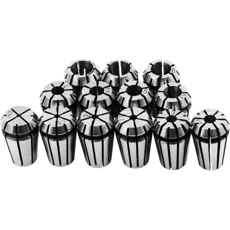 Lot de 13 colliers de serrage ER11, mandrin de serrage ER11, support de serrage à ressort ER11 de 1 à 7 mm pour outil de gravure et de fraisage (1/4)