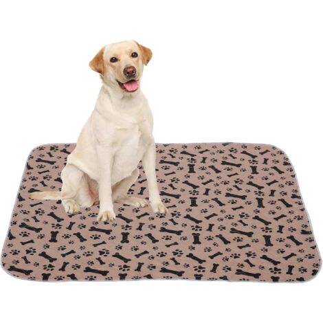 Memkey – Tapis éducateur pour chien et chiot 4 pièces – Tapis de dressage lavables et réutilisables – Absorbant, anti-fuite, antidérapant – Kaki – 60x40cm (1/5)